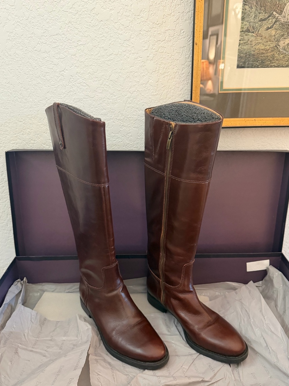 Enzo Angiolini Brown Riding Boots
